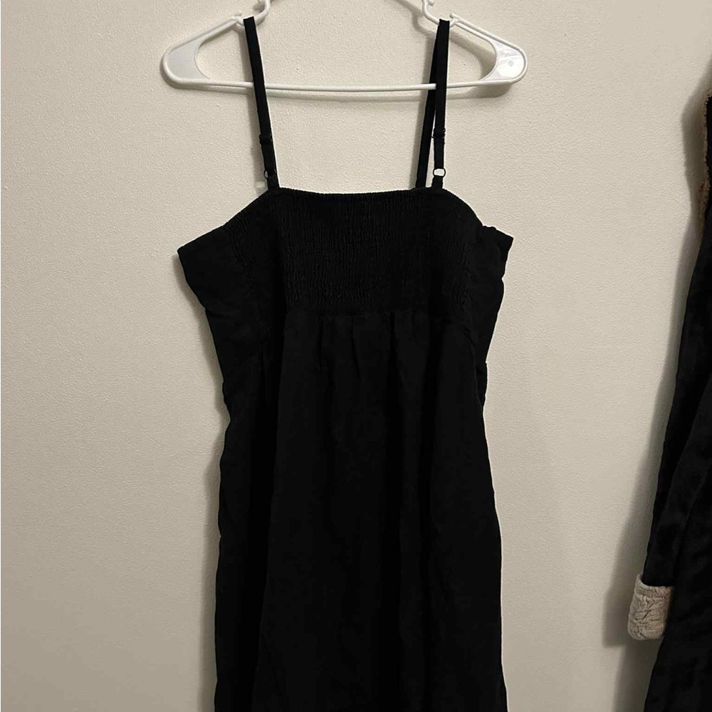 Old Navy Black Button-Front Mini Dress size large - Picture 7 of 7